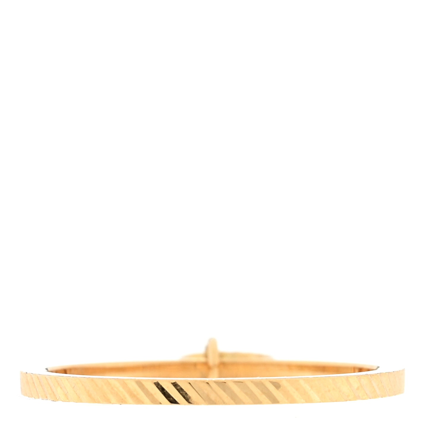 18K Yellow Gold GG Running Charm Ring 49 4.75