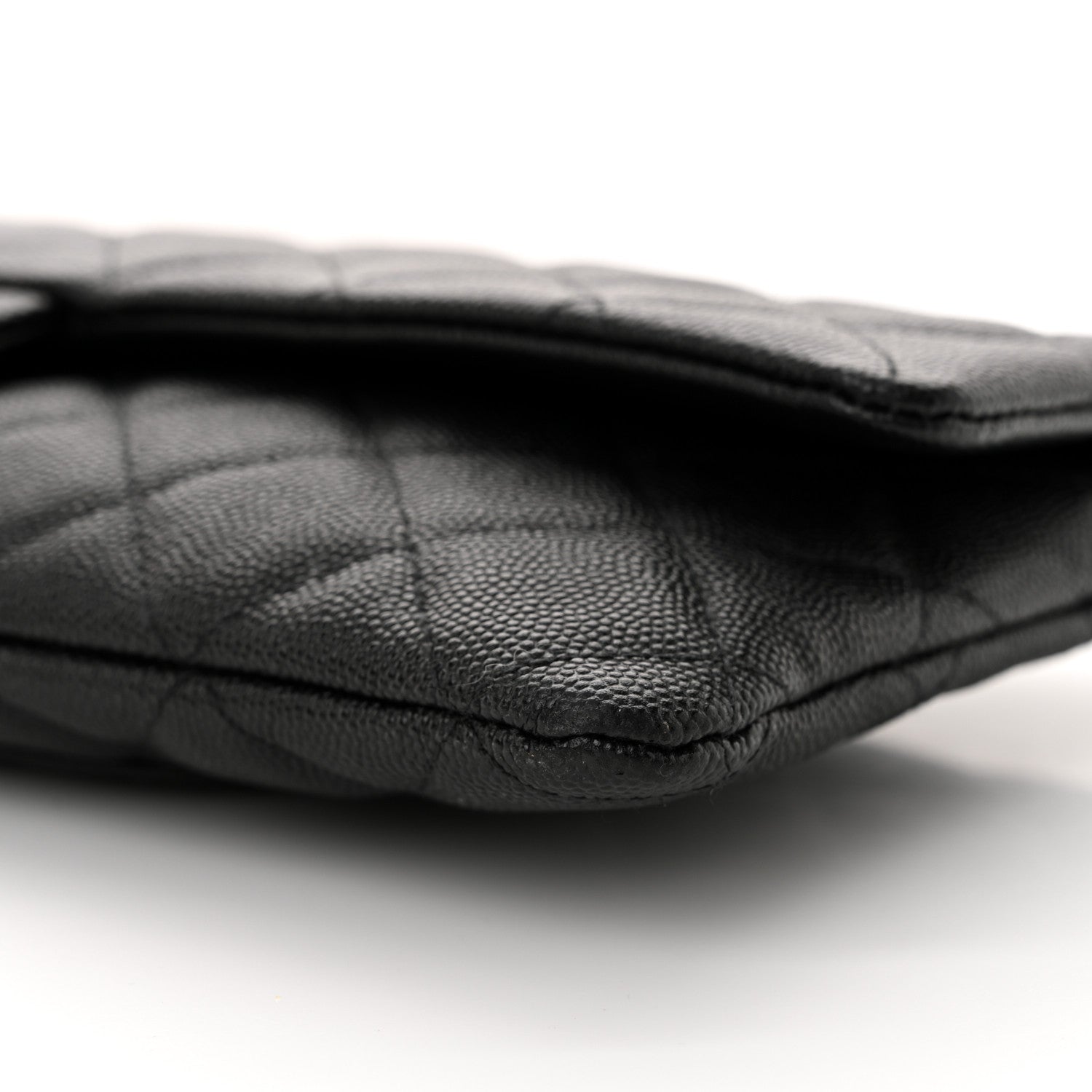Chanel Caviar Quilted Flap Clutch Black 10 of 11
