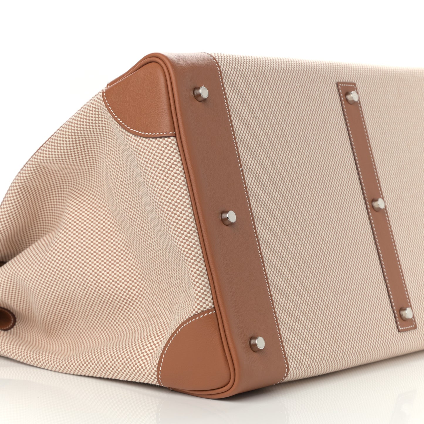 Togo Todoo Feutre HAC Birkin 50 Gris Clair Bleu Nuit Ficelle Gold