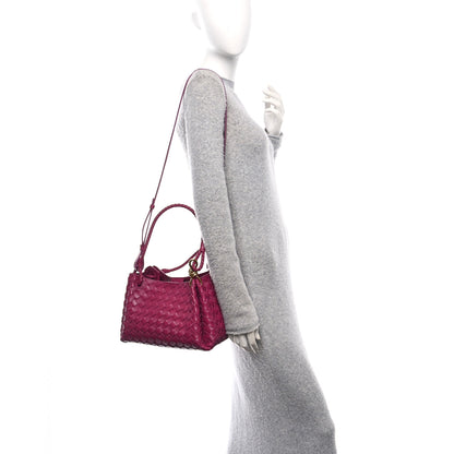 Bottega Veneta Nappa Intrecciato Medium Andiamo Parachute Shoulder Bag Cinnibar 2 of 9