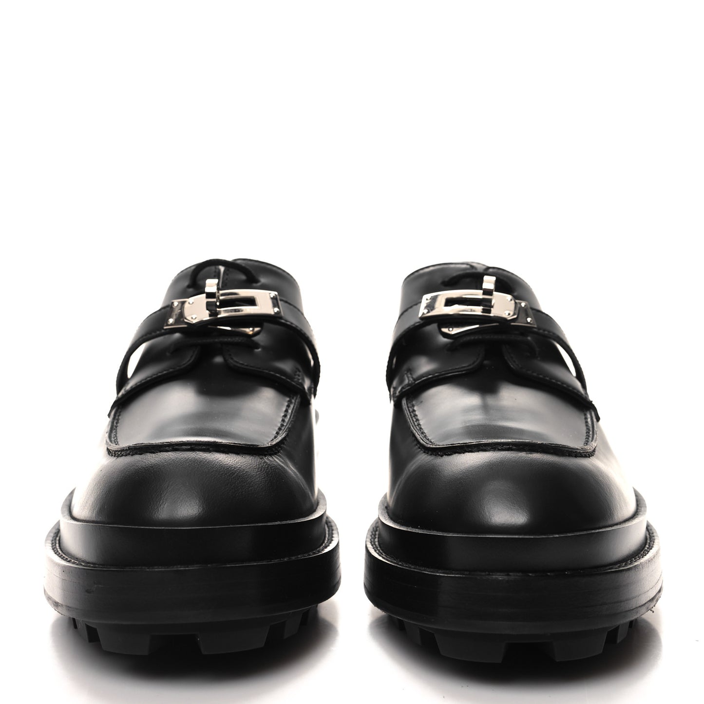 Calfskin First Derby Shoes 38 Black
