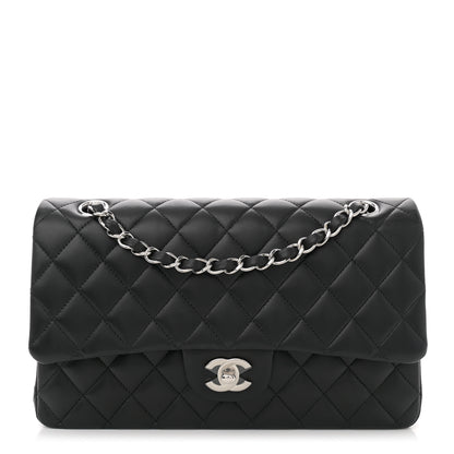Chanel Lambskin Quilted Medium Double Flap Black 1 of 11