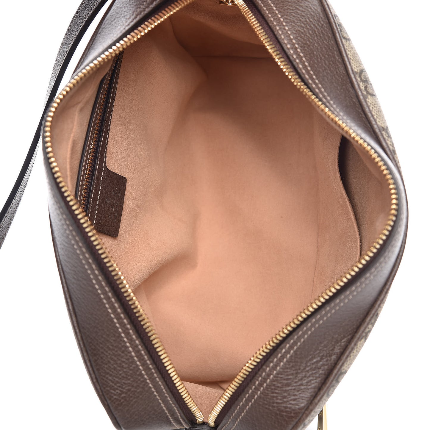 GG Supreme Monogram Web Small Ophidia Shoulder Bag Brown