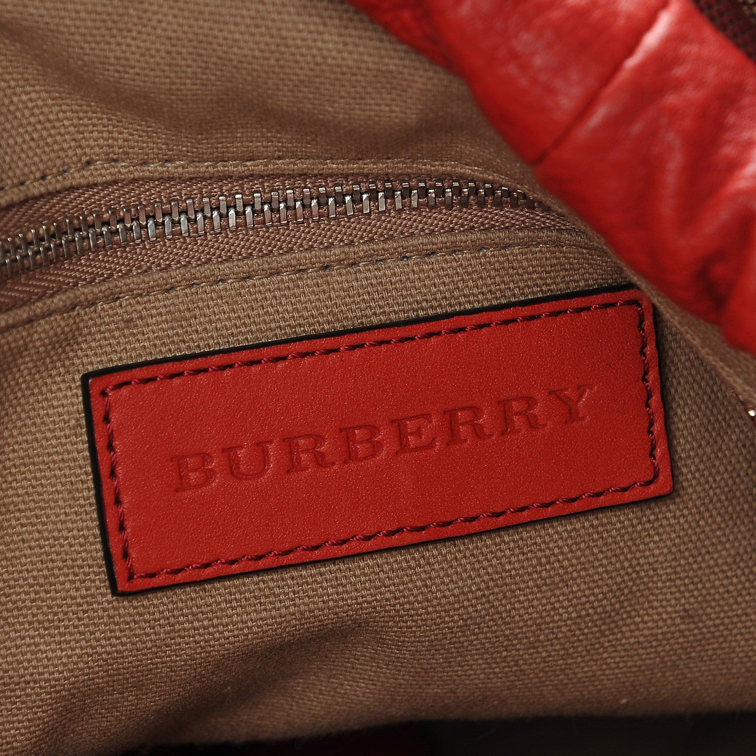 Burberry Grainy Calfskin Medium Susanna Hobo Red 6 of 8