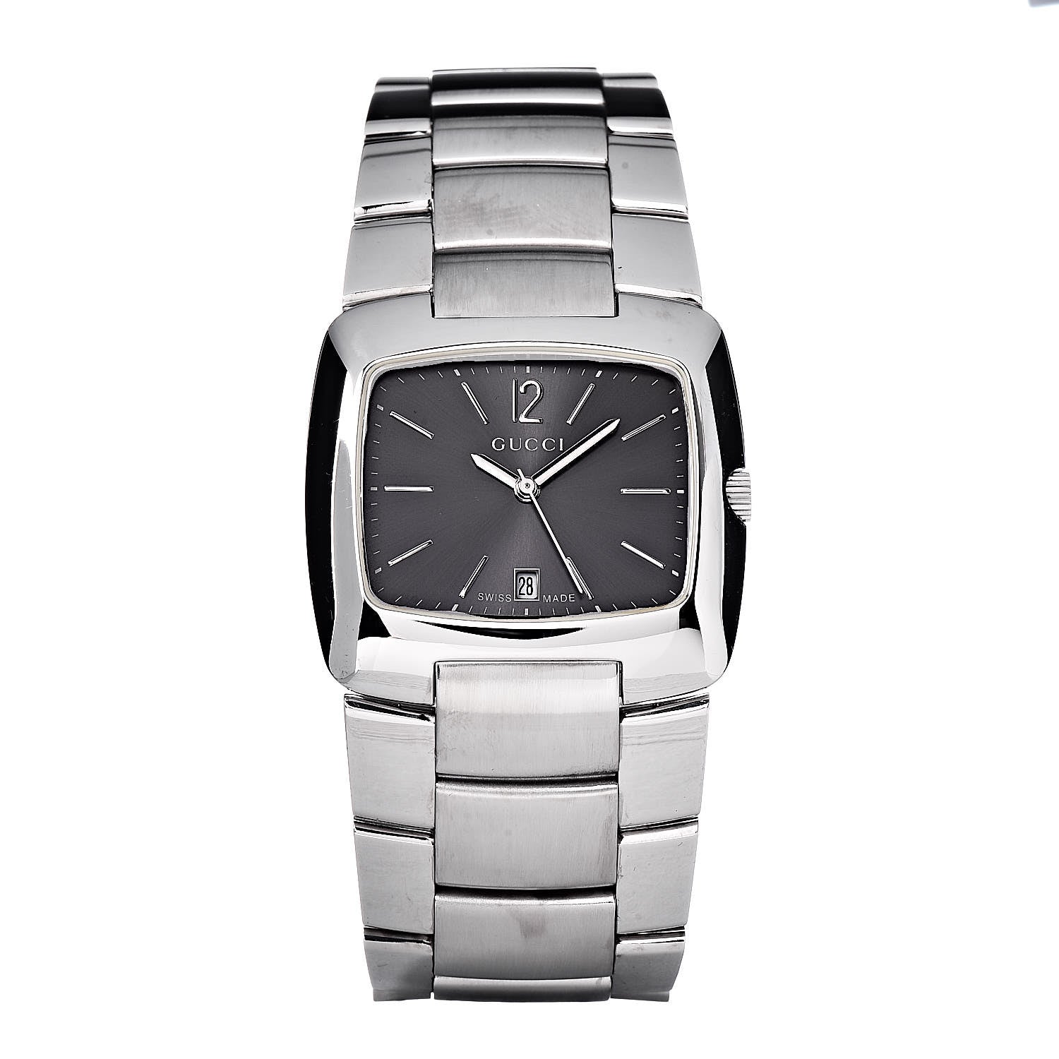 Gucci Stainless Steel 34mm 8500M Quartz Watch Grey 1 of 7