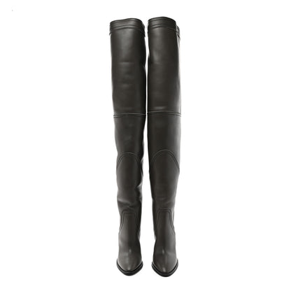 Saint Laurent Aragona Kensington 110 High Boots 41 Antracite 2 of 9