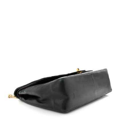 Chanel Lambskin Quilted Medium Double Flap Bijoux Chain Black 4 of 19
