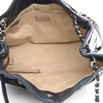 Chanel Caviar Timeless CC Soft Tote Navy Blue 5 of 13