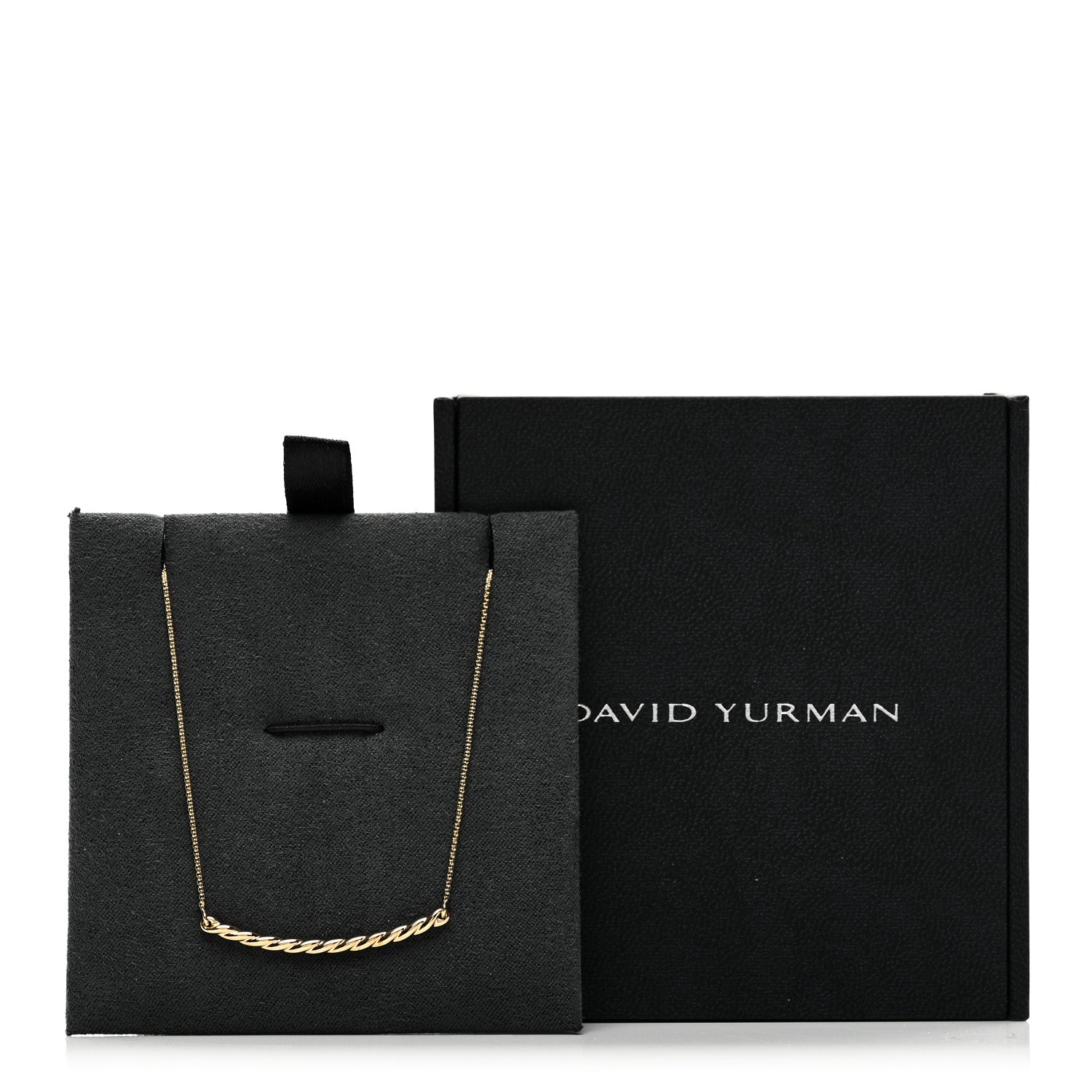 David Yurman 18K Yellow Gold Petite Station Pendant Necklace 5 of 5