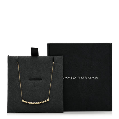 David Yurman 18K Yellow Gold Petite Station Pendant Necklace 5 of 5