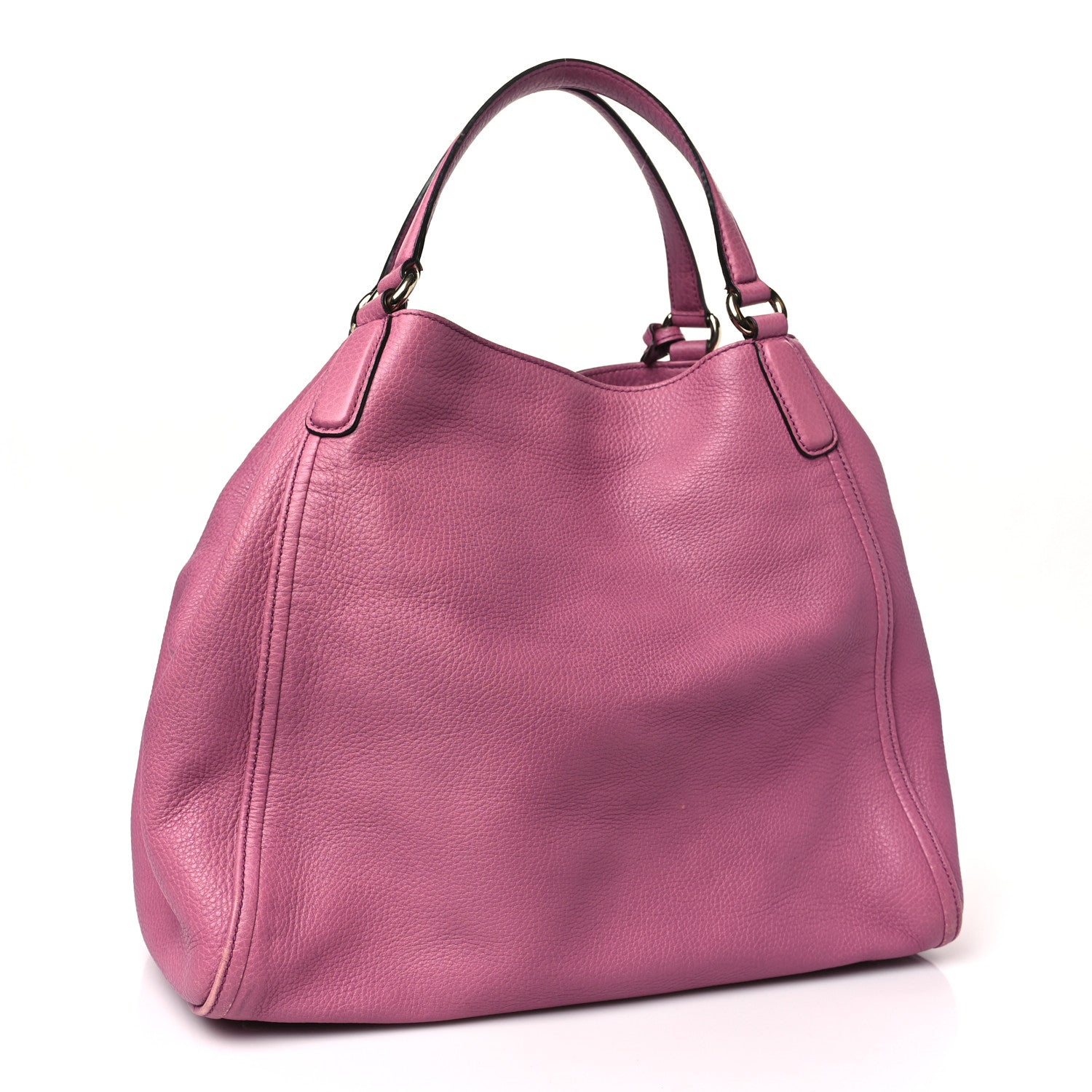 Gucci Pebbled Calfskin Medium Soho Shoulder Bag Fresia Rose 3 of 10