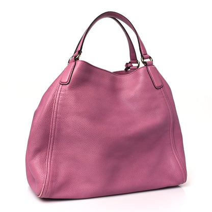 Gucci Pebbled Calfskin Medium Soho Shoulder Bag Fresia Rose 3 of 10