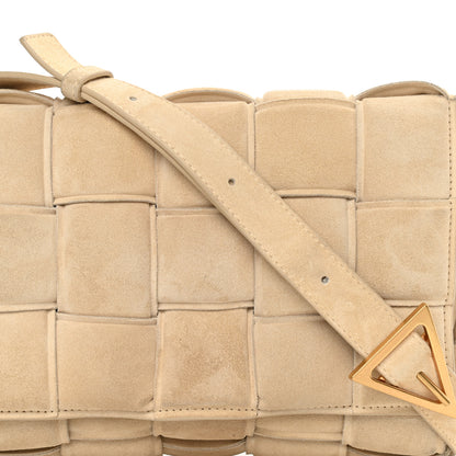 Bottega Veneta Suede Calfskin Maxi Intrecciato Padded Cassette Crossbody Bag Sand 8 of 12