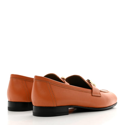 Hermes Goatskin Womens Paris Loafers 35.5 Naturel 4 of 10
