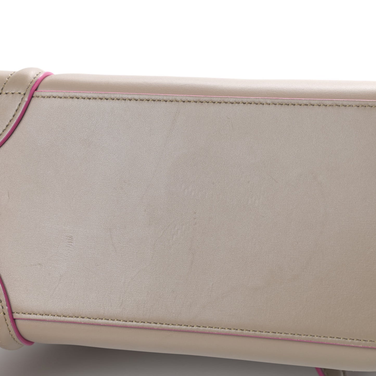 Palmelato Calfskin Micro Luggage Beige