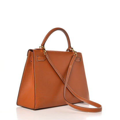 Hermes Epsom Kelly Sellier 32 Gold 4 of 30