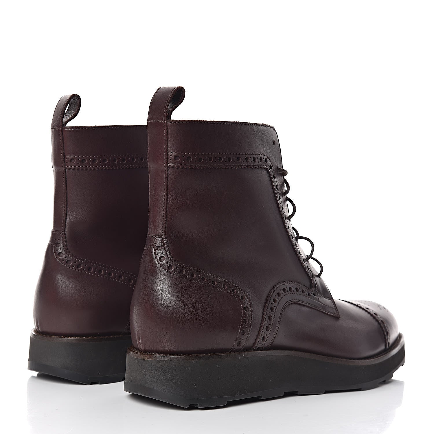 Hermes Calfskin Mens Lace Up Boots 42 4 of 8