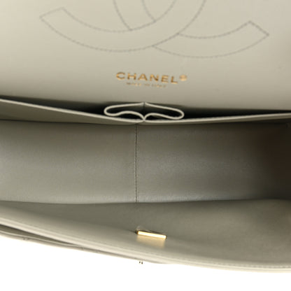 Chanel Lambskin Quilted Jumbo Double Flap Grey 6 of 11