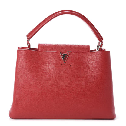 Louis Vuitton Taurillon Capucines MM Rubis 1 of 9