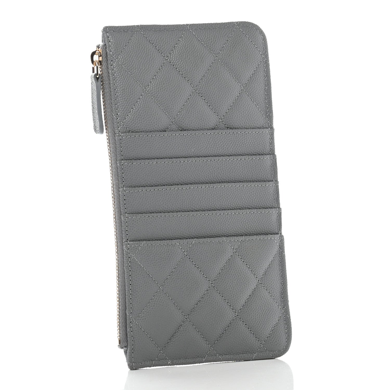 Chanel Caviar Quilted Classic iPhone Pouch Grey 3 of 8