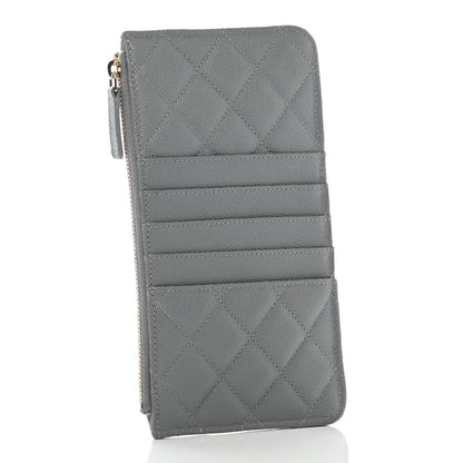 Chanel Caviar Quilted Classic iPhone Pouch Grey 3 of 8