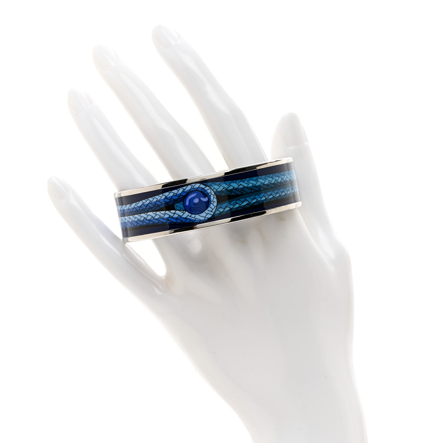 Enamel Printed Wide Brandebourgs Bracelet 65