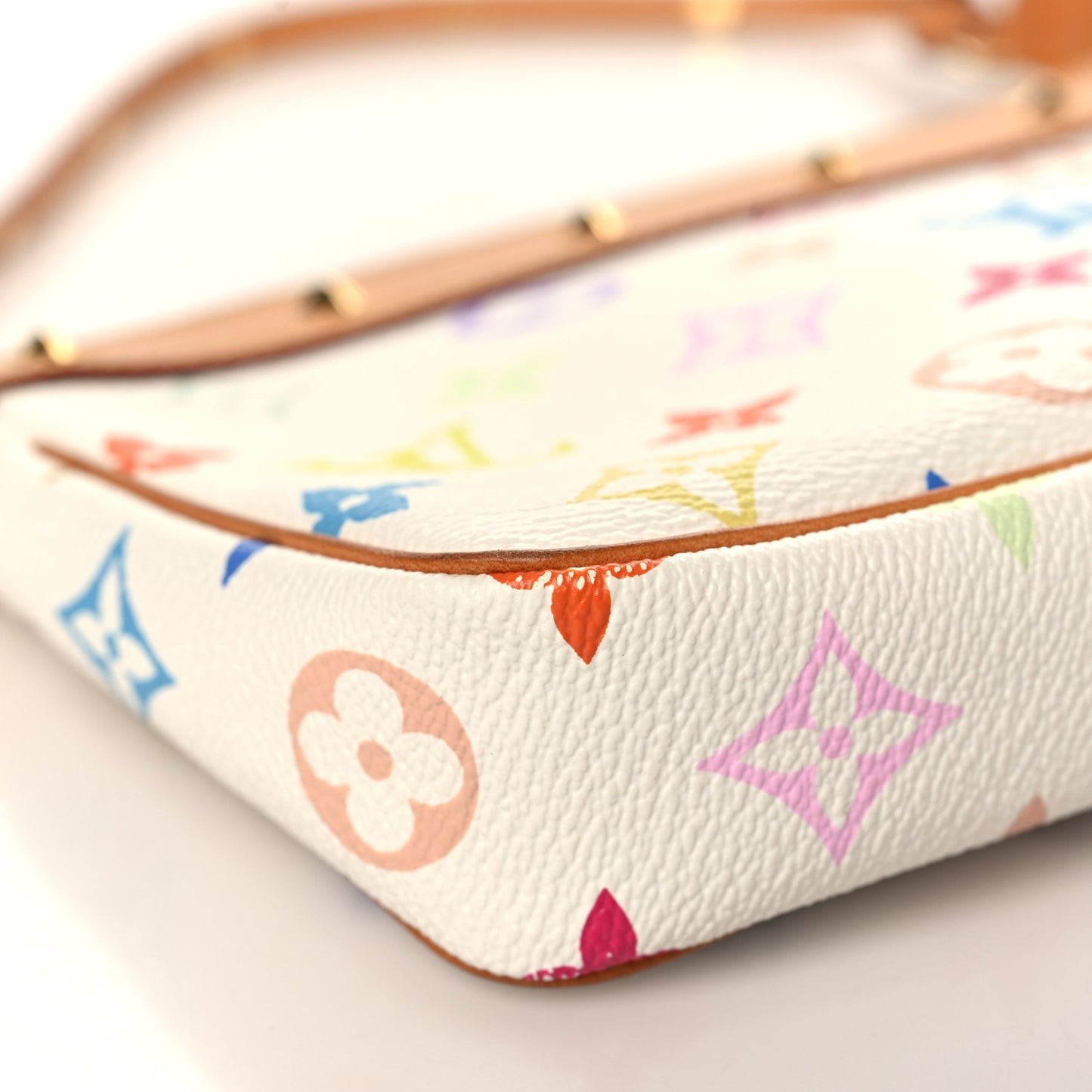 Monogram Multicolor Pochette Accessories White