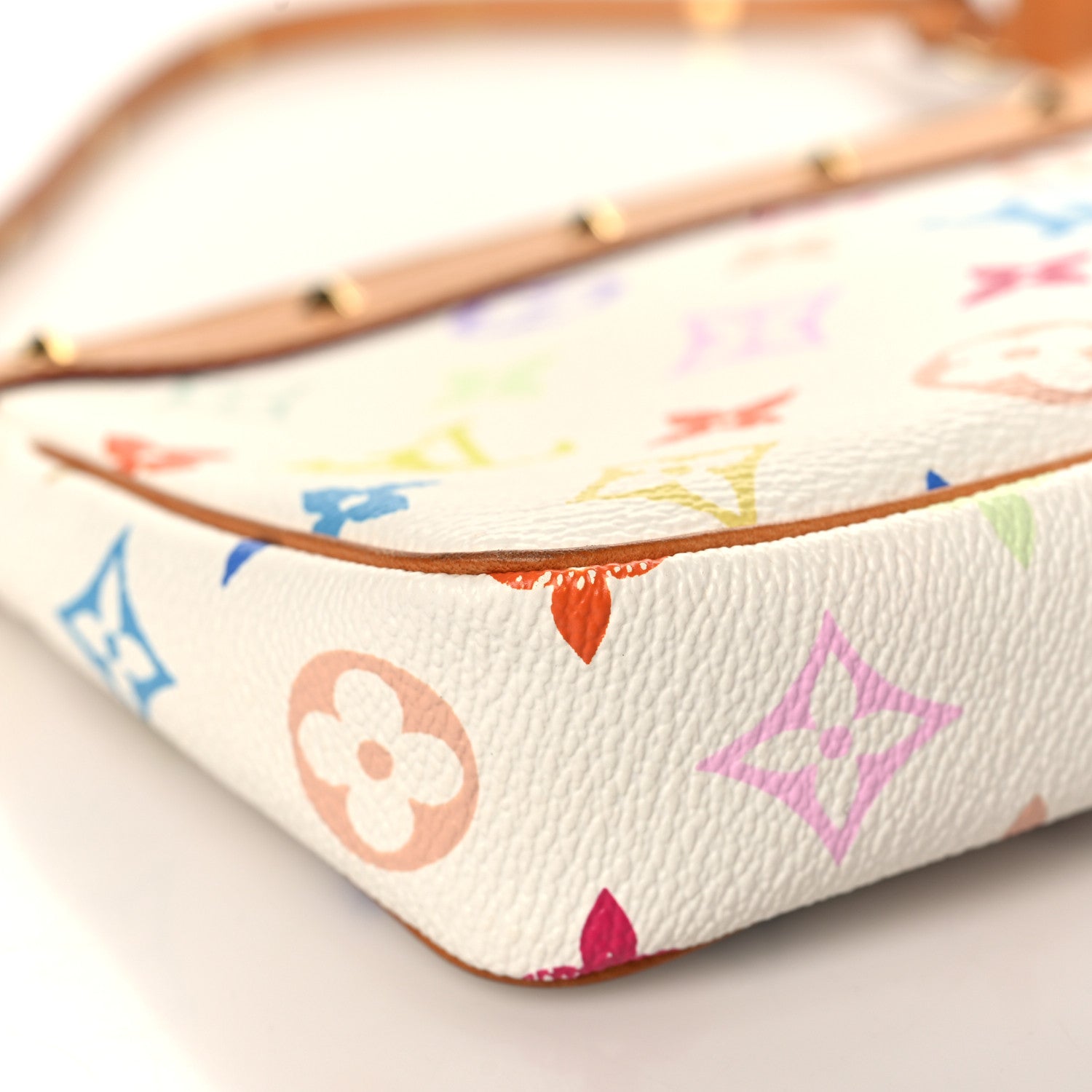 Louis Vuitton Monogram Multicolor Pochette Accessories White 8 of 10