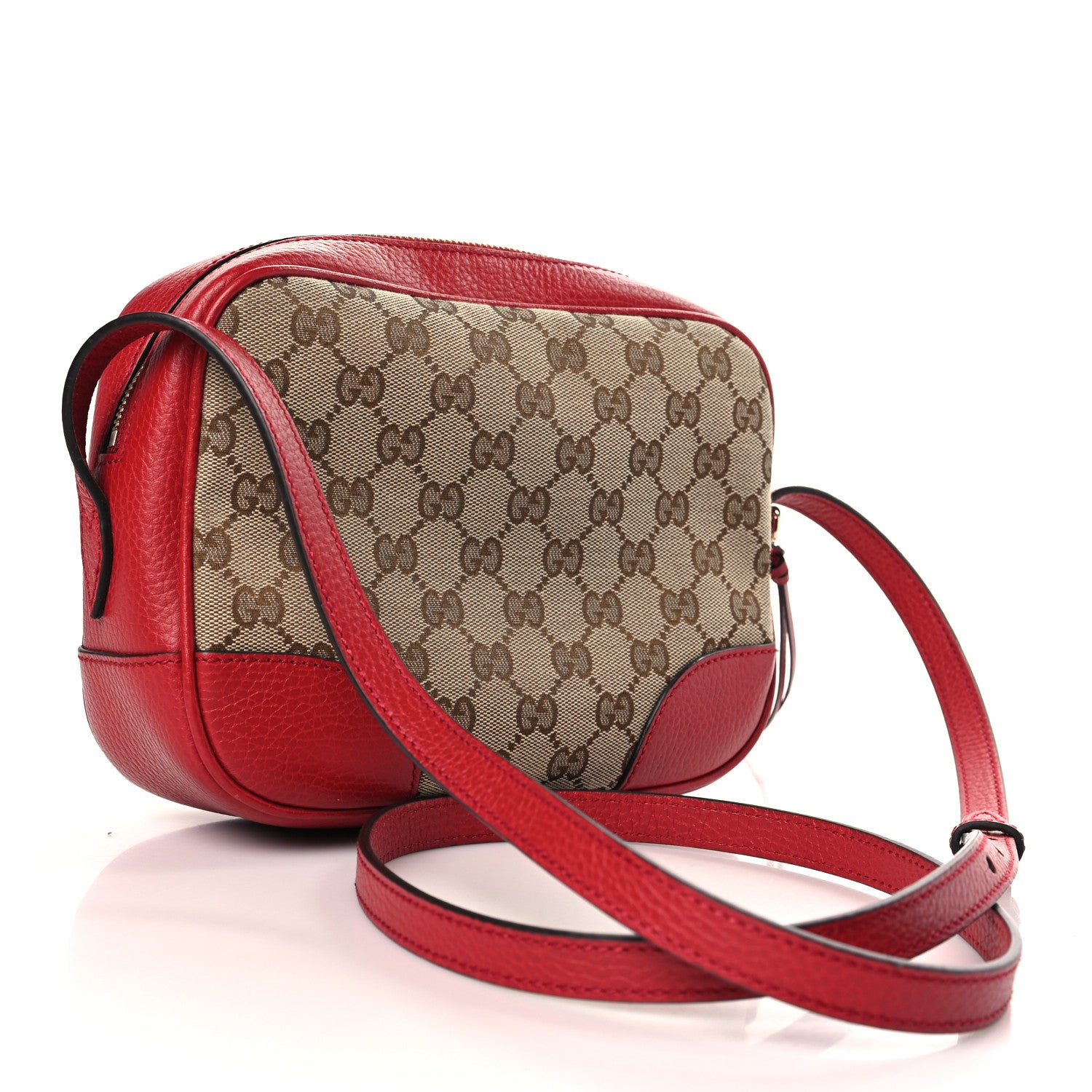 Gucci Monogram Mini Bree Messenger Bag Red 3 of 9