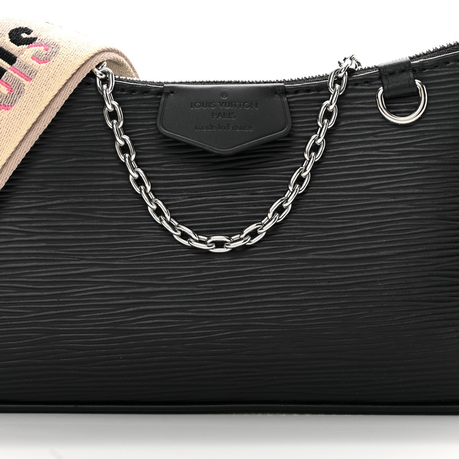 Louis Vuitton Epi Logo Easy Pouch On Strap Black 7 of 10