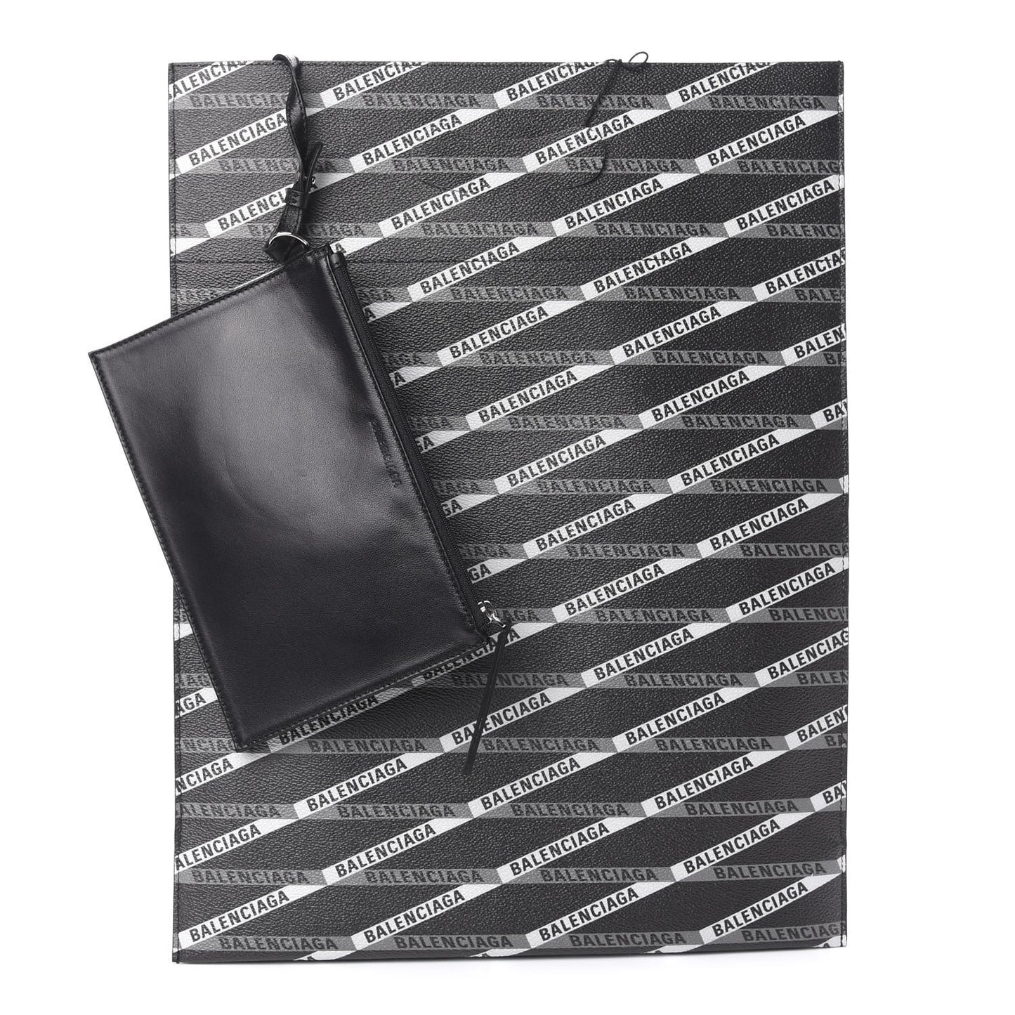 Coated Canvas Losange Monogram Plastic Bag Shopper S Black Grey