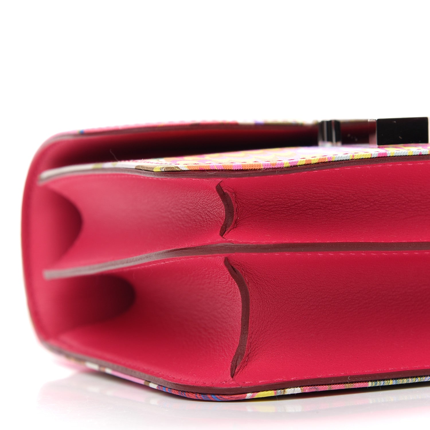 Hermes Swift Silk Marble Printed Constance 18 Rose Azalee Rose Mexico 8 of 9