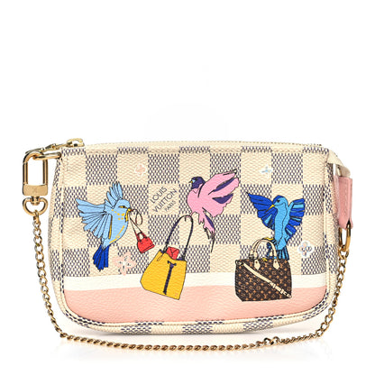 Louis Vuitton Damier Azur 2018 Christmas Animation Mini Pochette Accessories 1 of 9