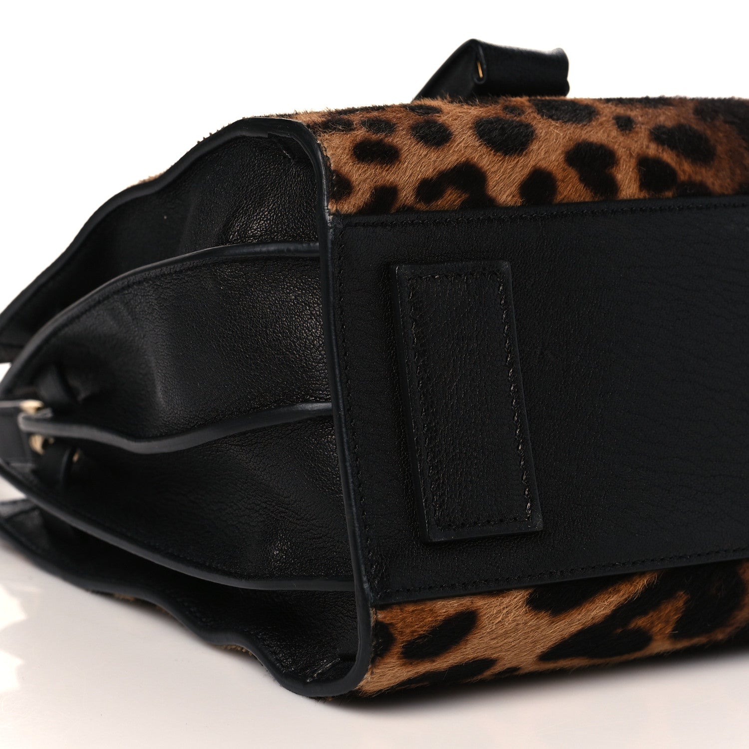 Saint Laurent Pony Effect Calfskin Leopard Print Baby Supple Sac De Jour 7 of 9