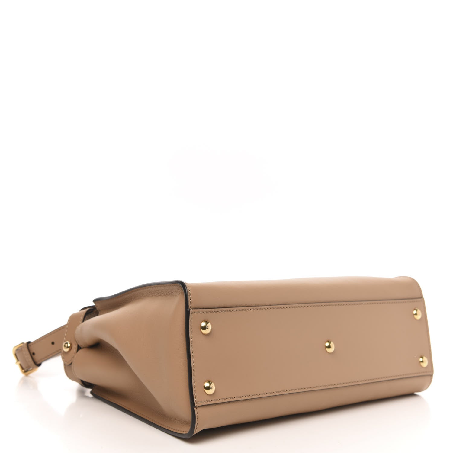 Fendi Vitello Seta Medium Peekaboo Iconic Satchel Cuoio 4 of 10