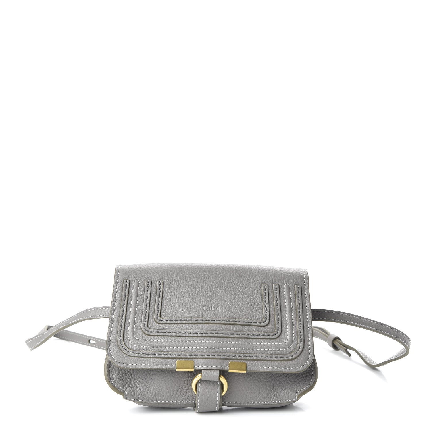 Chloe Calfskin Marcie Convertible Belt Bag Cashmere Grey 1 of 9