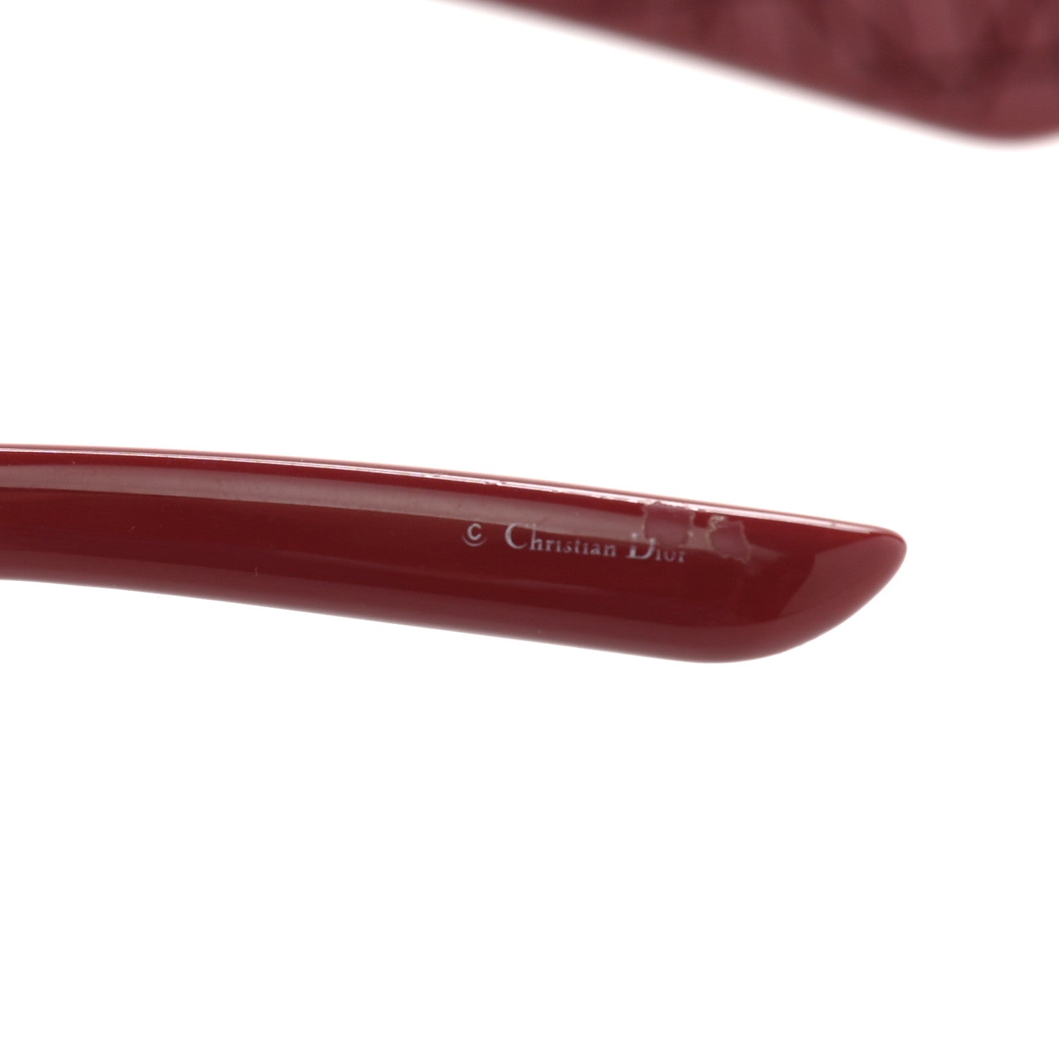 Christian Dior Resin Cannage Lady Dior Sunglasses Red 6 of 7