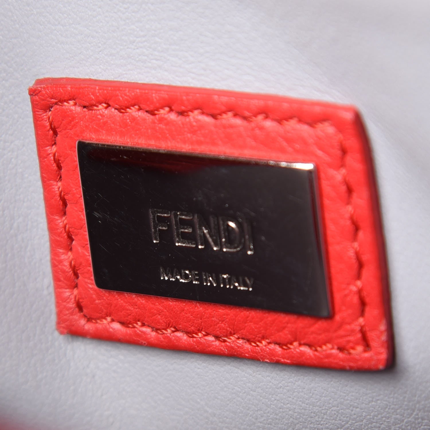 Fendi Vitello Dolce Century Petite 2Jours Tote Fiamma Ardesia 8 of 13
