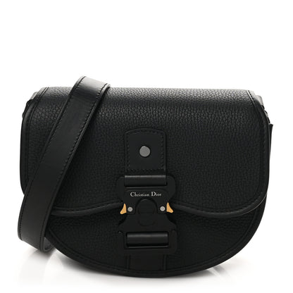Christian Dior Grained Calfskin Mini Gallop Bag With Strap Black 1 of 9