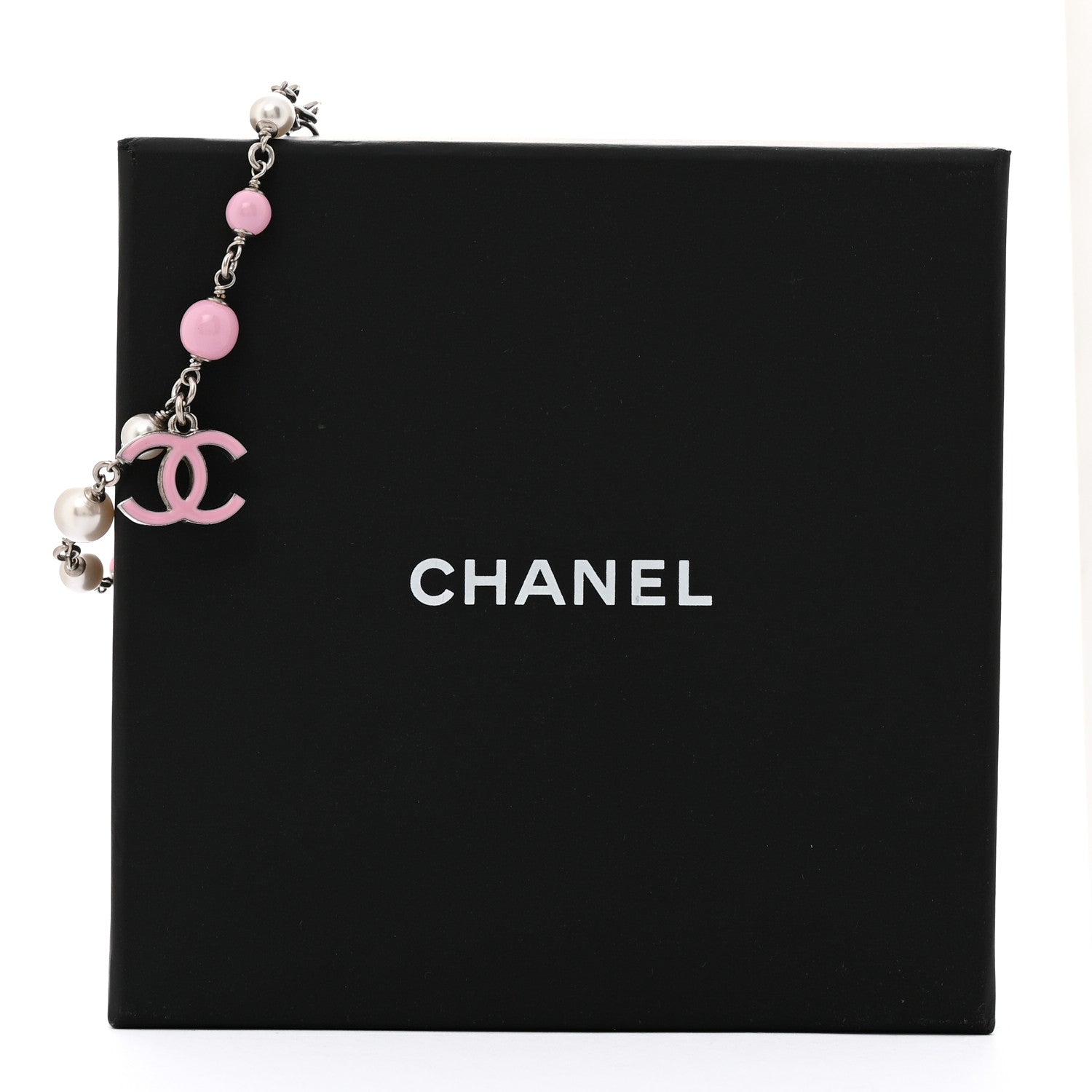 Chanel Pearl Enamel CC Bracelet Pink 6 of 6