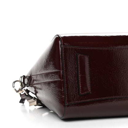 Givenchy Crinkled Patent Calfskin Small Antigona Aubergine 9 of 11
