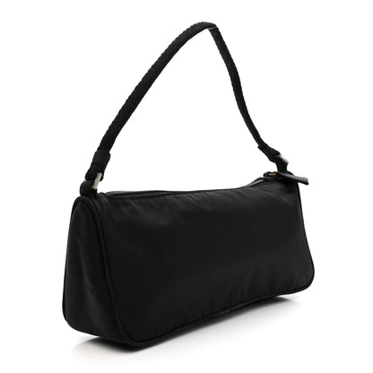 Prada Tessuto Nylon Pochette Bag Black 4 of 15