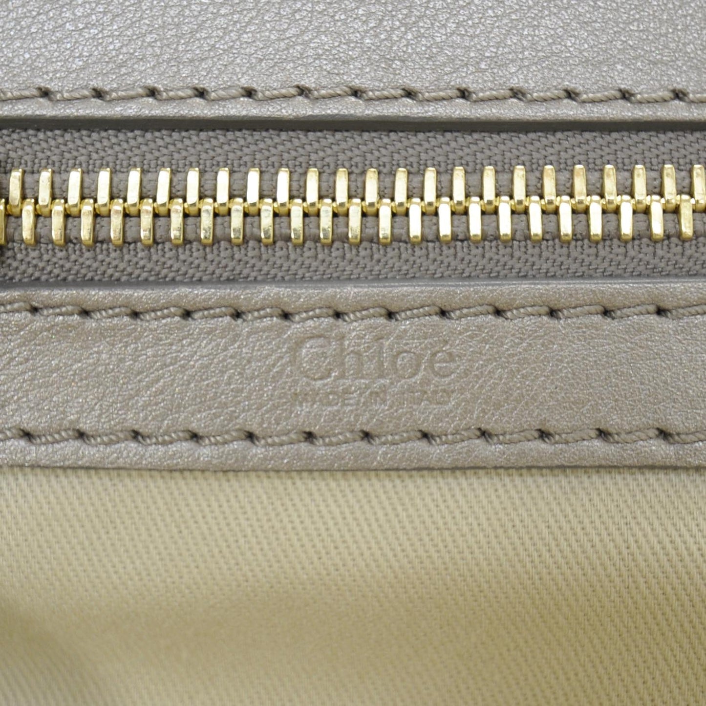 Lambskin Quilted Large Bay Tote Tan