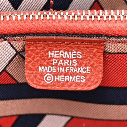 Hermes Epsom Silk'In Wallet Brique 6 of 8