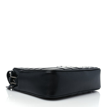 Saint Laurent Calfskin Matelasse Monogram Lou Camera Bag Black 4 of 9