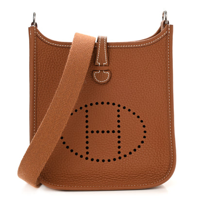 Hermes Taurillon Clemence Evelyne TPM Gold 1 of 12