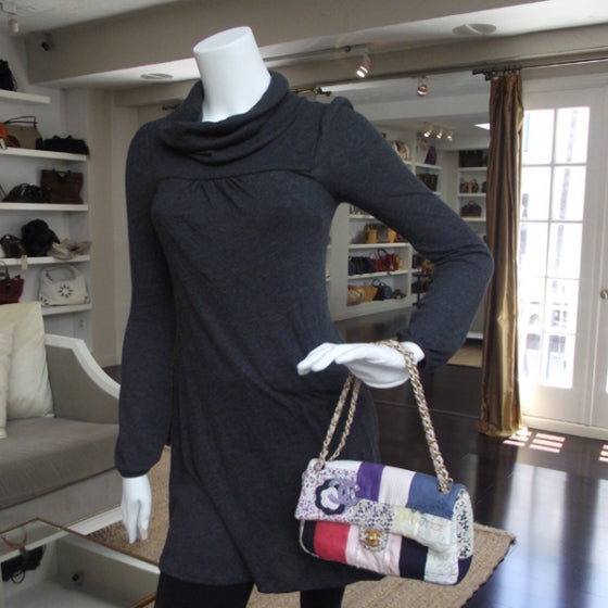 Chanel Fabric Patchwork Medium Flap Bag 2 of 12