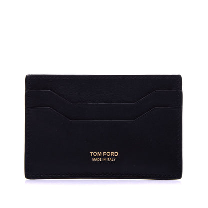 Tom Ford Calfskin Card Holder Black 1 of 8