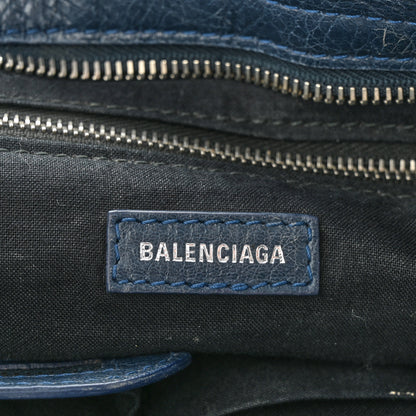Balenciaga Agneau Classic Silver Hardware City Bleu Obscur 6 of 11