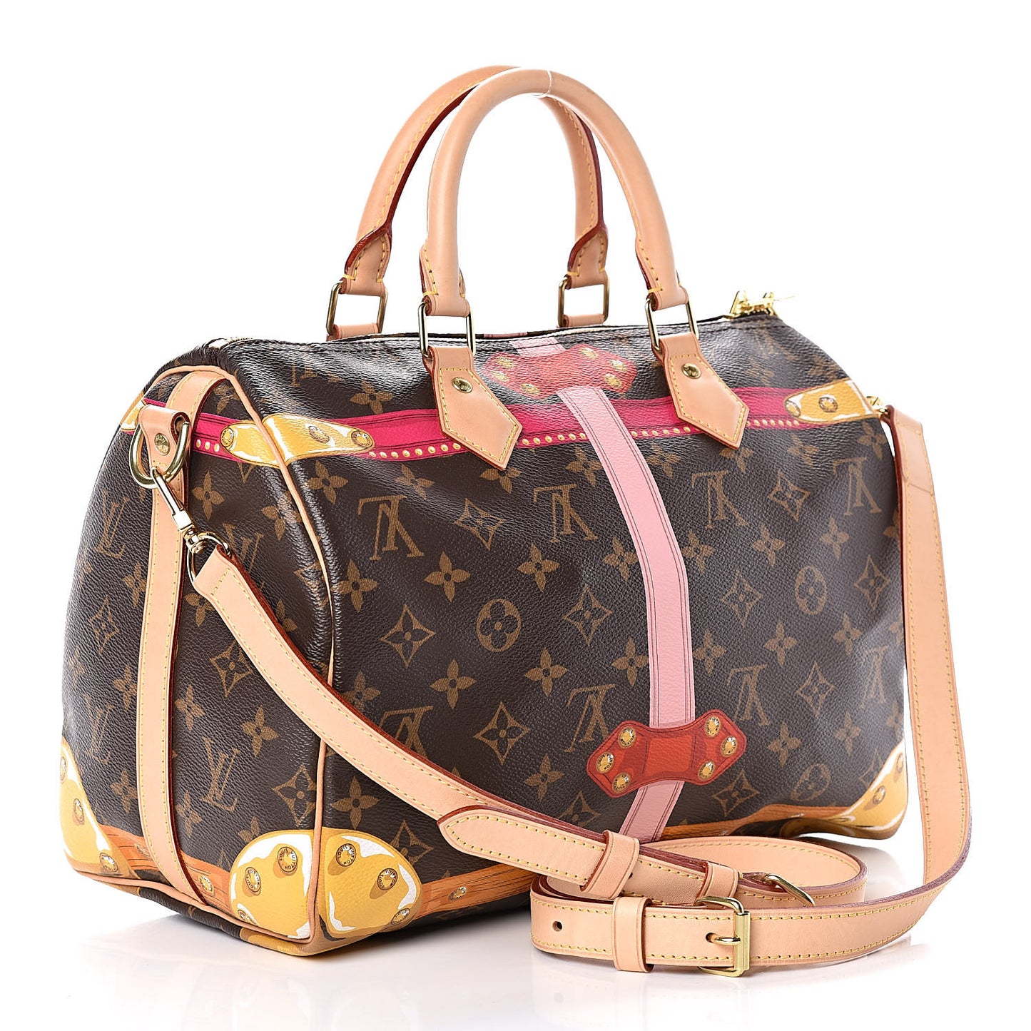 Monogram Summer Trunks Speedy Bandouliere 30